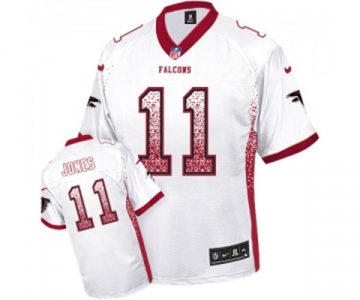 Men's Atlanta Falcons #11 Julio Jones Elite White Drift Fashion Football Jersey