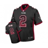 Men's Atlanta Falcons #2 Matt Ryan Elite Black Drift Fashion Football Jersey