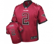 Men's Atlanta Falcons #2 Matt Ryan Elite Red Drift Fashion Football Jersey