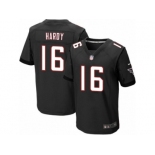 Men's Nike Atlanta Falcons #16 Justin Hardy Elite Black Alternate NFL Jersey