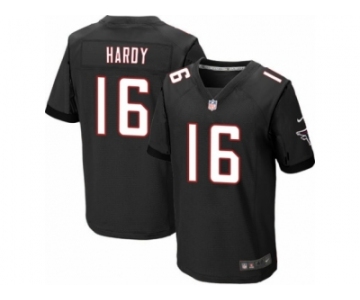 Men's Nike Atlanta Falcons #16 Justin Hardy Elite Black Alternate NFL Jersey