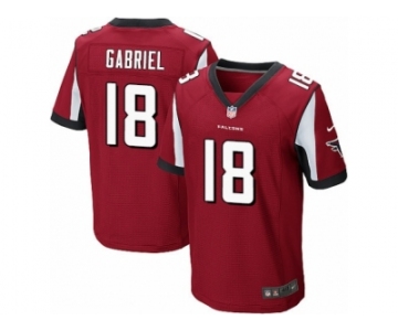 Men's Nike Atlanta Falcons #18 Taylor Gabriel Elite Red Team Color NFL Jersey