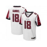 Men's Nike Atlanta Falcons #18 Taylor Gabriel Elite White NFL Jersey