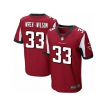 Men's Nike Atlanta Falcons #33 Blidi Wreh-Wilson Elite Red Team Color NFL Jersey