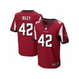 Men's Nike Atlanta Falcons #42 Duke Riley Elite Red Team Color NFL Jersey