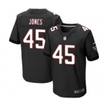 Men's Nike Atlanta Falcons #45 Deion Jones Elite Black Alternate NFL Jersey