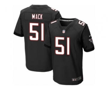 Men's Nike Atlanta Falcons #51 Alex Mack Elite Black Alternate NFL Jersey