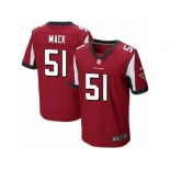 Men's Nike Atlanta Falcons #51 Alex Mack Elite Red Team Color NFL Jersey