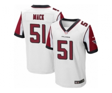 Men's Nike Atlanta Falcons #51 Alex Mack Elite White NFL Jersey