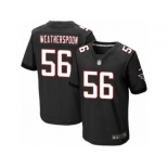 Men's Nike Atlanta Falcons #56 Sean Weatherspoon Elite Black Alternate NFL Jersey