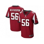 Men's Nike Atlanta Falcons #56 Sean Weatherspoon Elite Red Team Color NFL Jersey