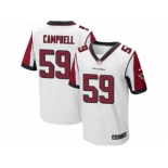 Men's Nike Atlanta Falcons #59 De'Vondre Campbell Elite White NFL Jersey