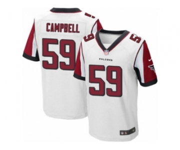 Men's Nike Atlanta Falcons #59 De'Vondre Campbell Elite White NFL Jersey