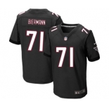 Men's Nike Atlanta Falcons #71 Kroy Biermann Elite Black Alternate NFL Jersey