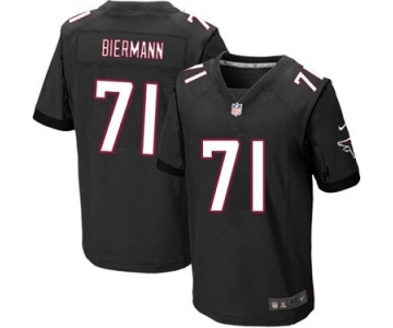 Men's Nike Atlanta Falcons #71 Kroy Biermann Elite Black Alternate NFL Jersey