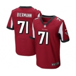 Men's Nike Atlanta Falcons #71 Kroy Biermann Elite Red Team Color NFL Jersey