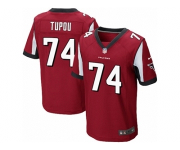 Men's Nike Atlanta Falcons #74 Tani Tupou Elite Red Team Color NFL Jersey