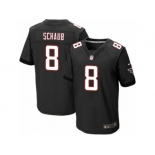 Men's Nike Atlanta Falcons #8 Matt Schaub Elite Black Alternate NFL Jersey