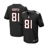 Men's Nike Atlanta Falcons #81 Austin Hooper Elite Black Alternate NFL Jersey