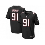 Men's Nike Atlanta Falcons #91 Courtney Upshaw Elite Black Alternate NFL Jersey