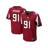 Men's Nike Atlanta Falcons #91 Courtney Upshaw Elite Red Team Color NFL Jersey