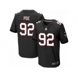 Men's Nike Atlanta Falcons #92 Dontari Poe Elite Black Alternate NFL Jersey