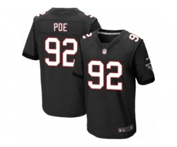 Men's Nike Atlanta Falcons #92 Dontari Poe Elite Black Alternate NFL Jersey