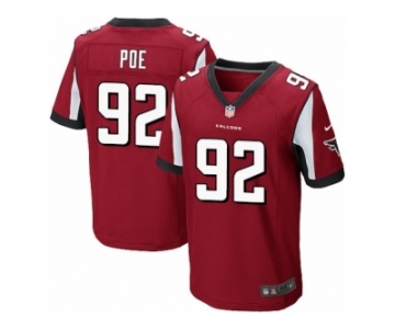 Men's Nike Atlanta Falcons #92 Dontari Poe Elite Red Team Color NFL Jersey