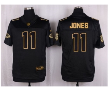 Nike Atlanta Falcons #11 Julio Jones Black Pro Line Gold Collection Jersey[Elite]