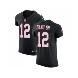 Nike Atlanta Falcons #12 Mohamed Sanu Sr Black Alternate Men Stitched NFL Vapor Untouchable Elite Jersey