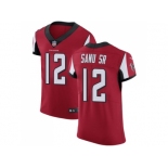 Nike Atlanta Falcons #12 Mohamed Sanu Sr Red Team Color Men Stitched NFL Vapor Untouchable Elite Jersey