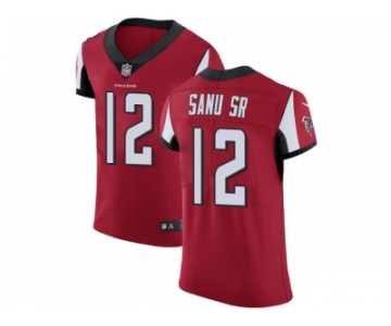 Nike Atlanta Falcons #12 Mohamed Sanu Sr Red Team Color Men Stitched NFL Vapor Untouchable Elite Jersey