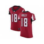 Nike Atlanta Falcons #18 Calvin Ridley Red Team Color Men Stitched NFL Vapor Untouchable Elite Jersey