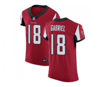 Nike Atlanta Falcons #18 Taylor Gabriel Red Team Color Men Stitched NFL Vapor Untouchable Elite Jersey