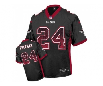 Nike Atlanta Falcons #24 Devonta Freeman Black Alternate Men's Stitched NFL Elite Drift Fashion Jersey