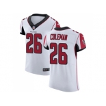 Nike Atlanta Falcons #26 Tevin Coleman White Men Stitched NFL Vapor Untouchable Elite Jersey