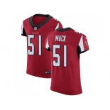 Nike Atlanta Falcons #51 Alex Mack Red Team Color Men Stitched NFL Vapor Untouchable Elite Jersey