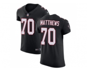 Nike Atlanta Falcons #70 Jake Matthews Black Alternate Men Stitched NFL Vapor Untouchable Elite Jersey