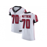 Nike Atlanta Falcons #70 Jake Matthews White Men Stitched NFL Vapor Untouchable Elite Jersey