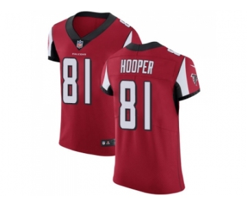 Nike Atlanta Falcons #81 Austin Hooper Red Team Color Men Stitched NFL Vapor Untouchable Elite Jersey