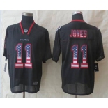 nike nfl jerseys atlanta falcons #11 jones black[Elite USA flag fashion]