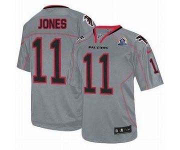 nike nfl jerseys atlanta falcons #11 jones grey[Elite lights out 50th Patch]