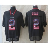 nike nfl jerseys atlanta falcons #2 matt ryan black[Elite USA flag fashion]