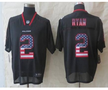 nike nfl jerseys atlanta falcons #2 matt ryan black[Elite USA flag fashion]