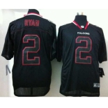 nike nfl jerseys atlanta falcons #2 matt ryan black[Elite lights out]