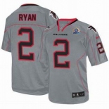 nike nfl jerseys atlanta falcons #2 matt ryan grey[Elite lights out 50th Patch]