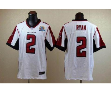 nike nfl jerseys atlanta falcons #2 matt ryan white[Elite 50th Patch]