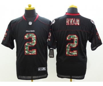 nike nfl jerseys atlanta falcons #2 ryan black[Elite USA flag fashion]