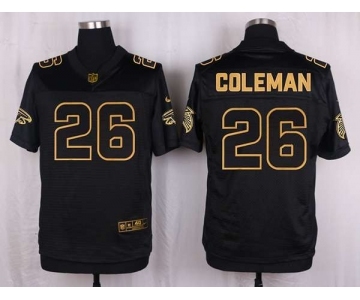 nike nfl jerseys atlanta falcons #26 coleman black gold collection[Elite]