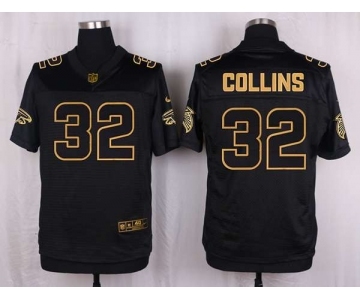 nike nfl jerseys atlanta falcons #32 collins black gold collection[Elite][collins]